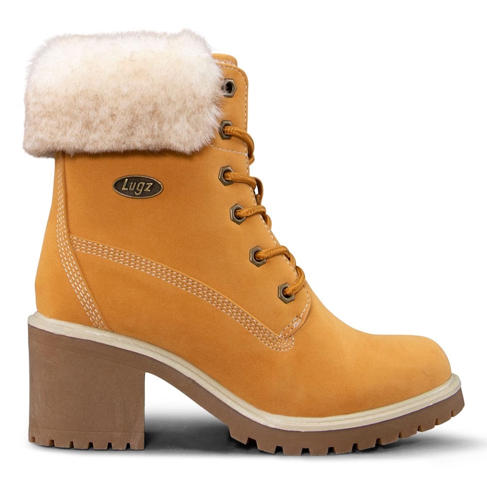 Ботинки на шнуровке с меховой подкладкой Clove Lugz, золотой — фото 3
