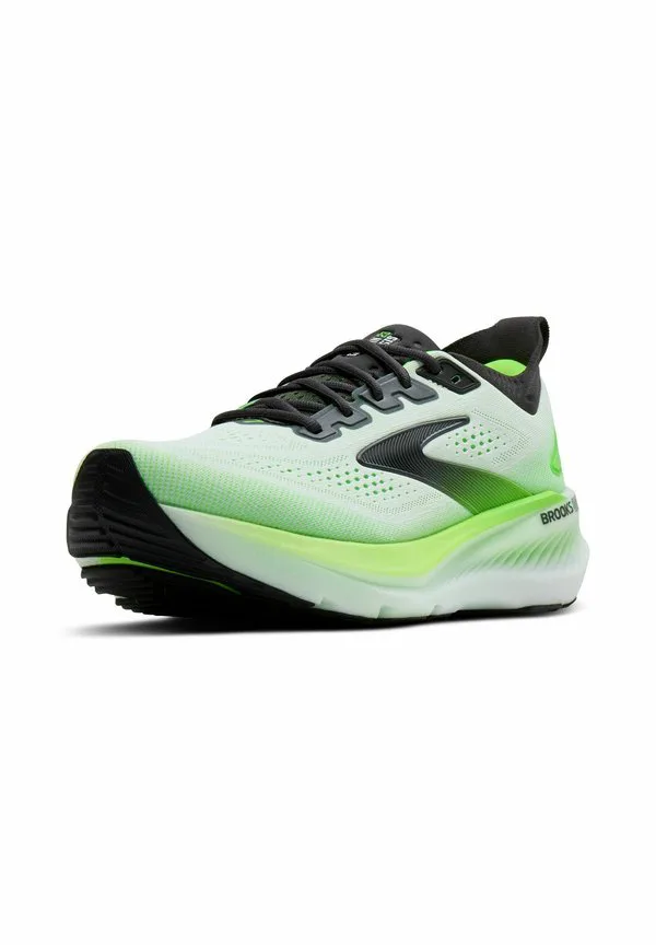 Кроссовки для бега по шоссе glycerin gts 23 Brooks, White Phantom/Green Gecko — фото 2