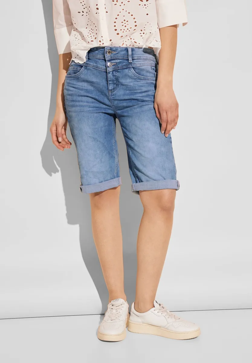 

Джинсы скинни STREET ONE, цвет Light Blue Random Wash