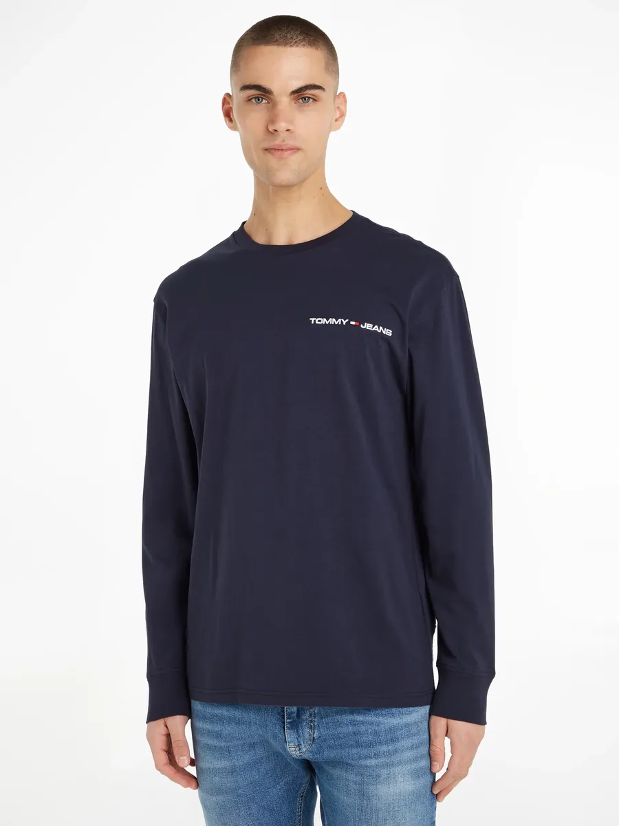 

Рубашка с длинными рукавами Tommy Jeans "TJM CLSC LINEAR CHEST L/S TEE", цвет Twilight Navy