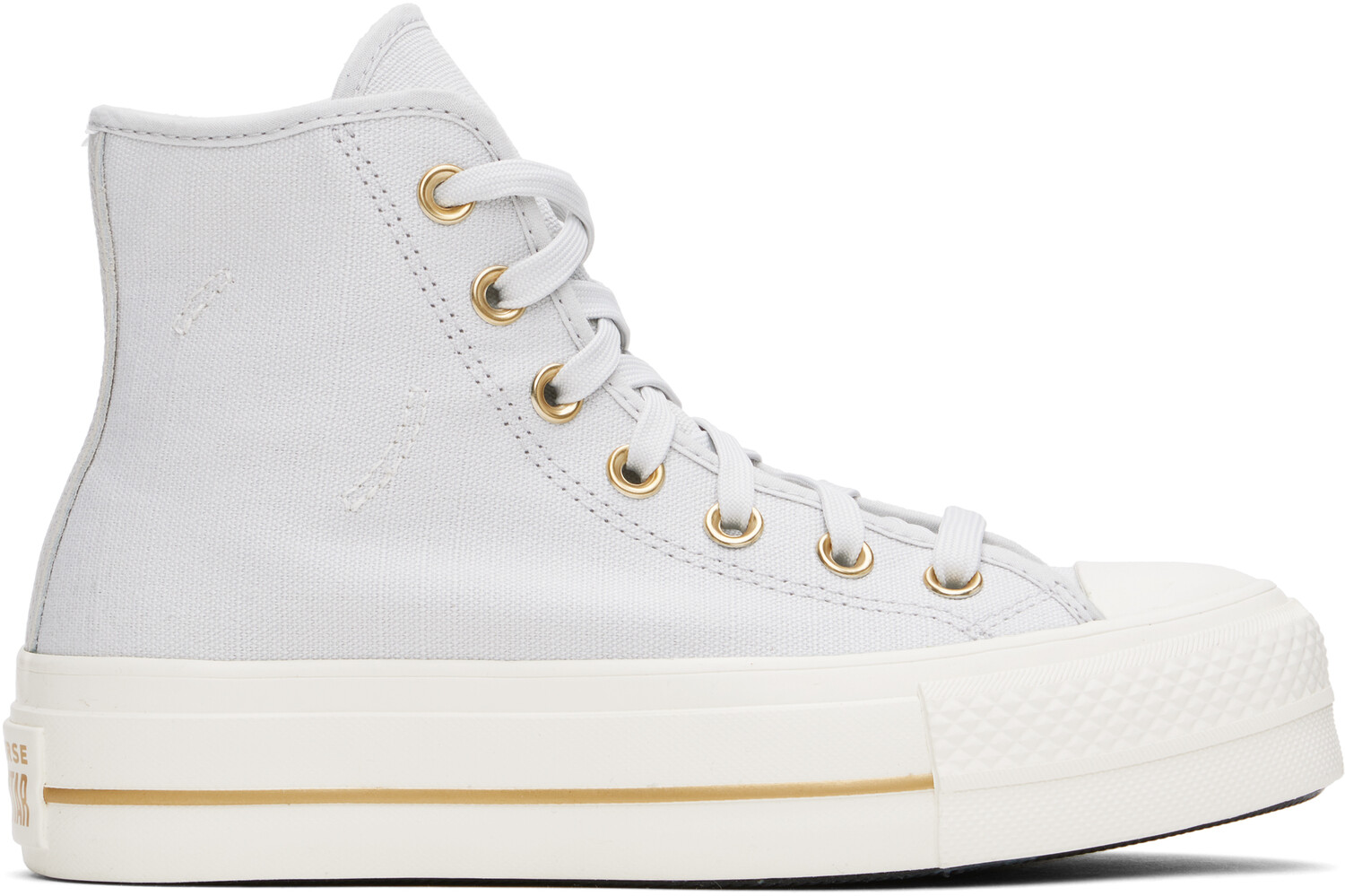 Серые кроссовки Chuck Taylor All Star Lift Platform Tailored Lines High Top Converse
