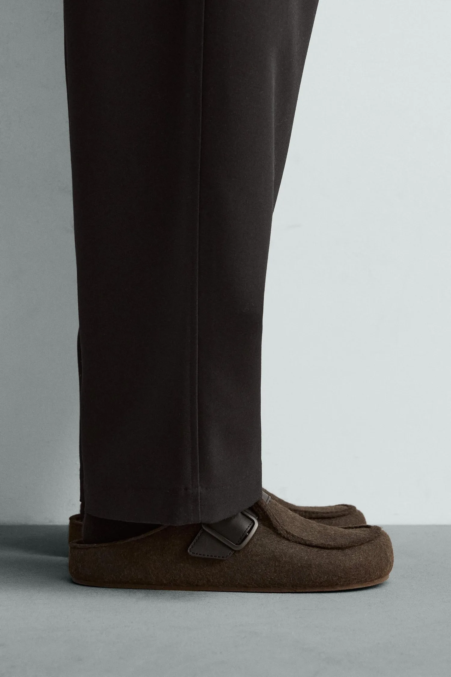 Скрученные сабо Zara, шоколадный