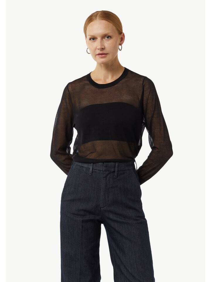 

Пуловер comma Strickpullover langarm, черный