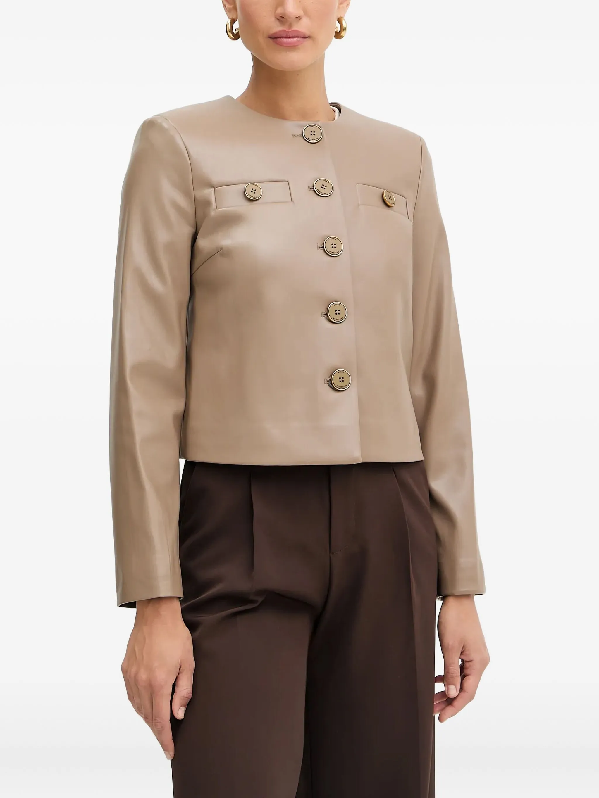 

Куртка на пуговицах Guess Usa, коричневый