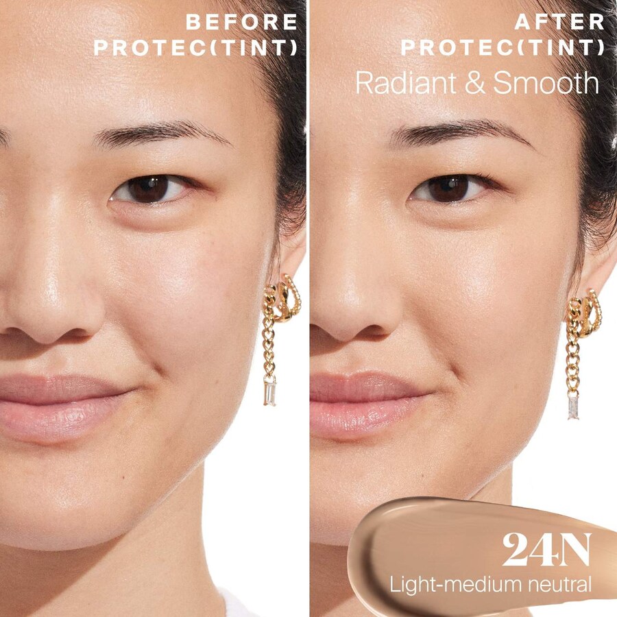 Крем для лица SPF50 SUPERGOOP! Protec(tint) Daily Tint Солнцезащитный тонирующий для кожи с эктоином, /, 24N — фото 3