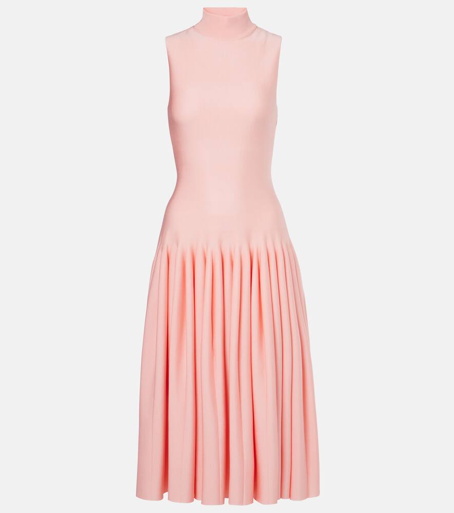 

Расклешенное миди-платье Alaïa, Pink