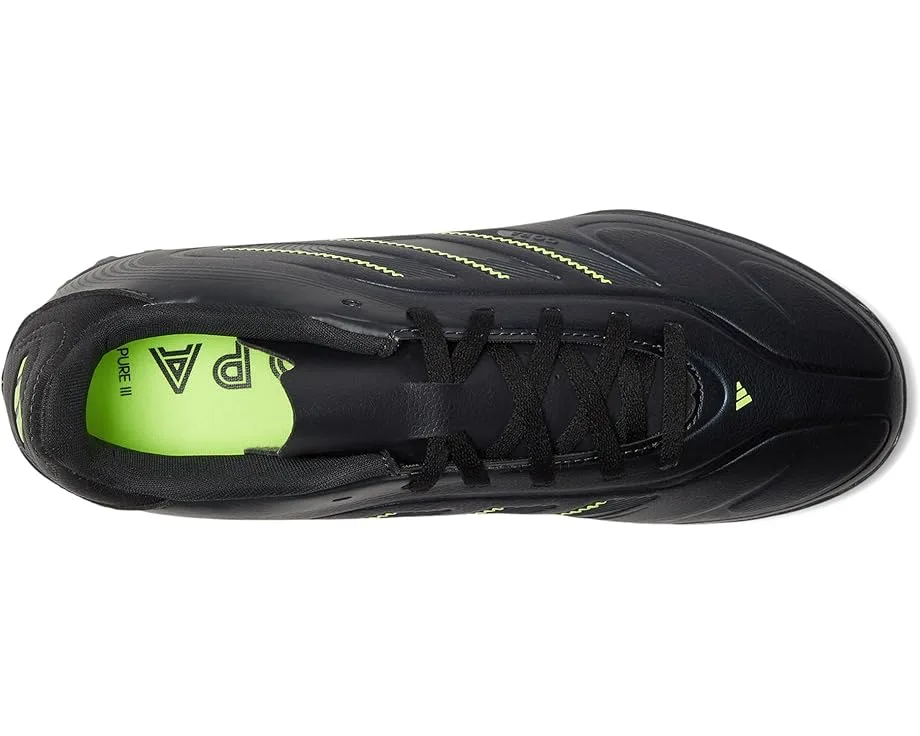 Кроссовки Adidas Kids Copa Pure 3 Club Turf Soccer Cleats (Little Kid/Big Kid), Black/Solid Grey/Lucid Lemon — фото 2