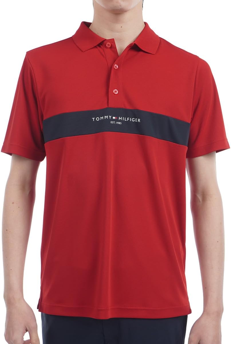 

Мужская поло-рубашка Tommy Hilfiger Golf Classic THMA514 Essential с коротким рукавом, красный