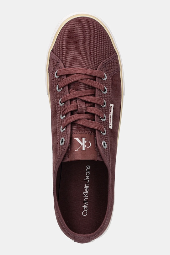 Кроссовки ESS VULC LOW MG CV Calvin Klein Jeans, бордовый — фото 4