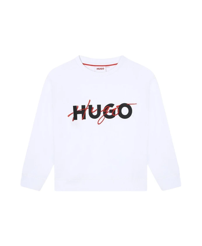 

Толстовка с принтом и вышивкой Hugo Boss, белый