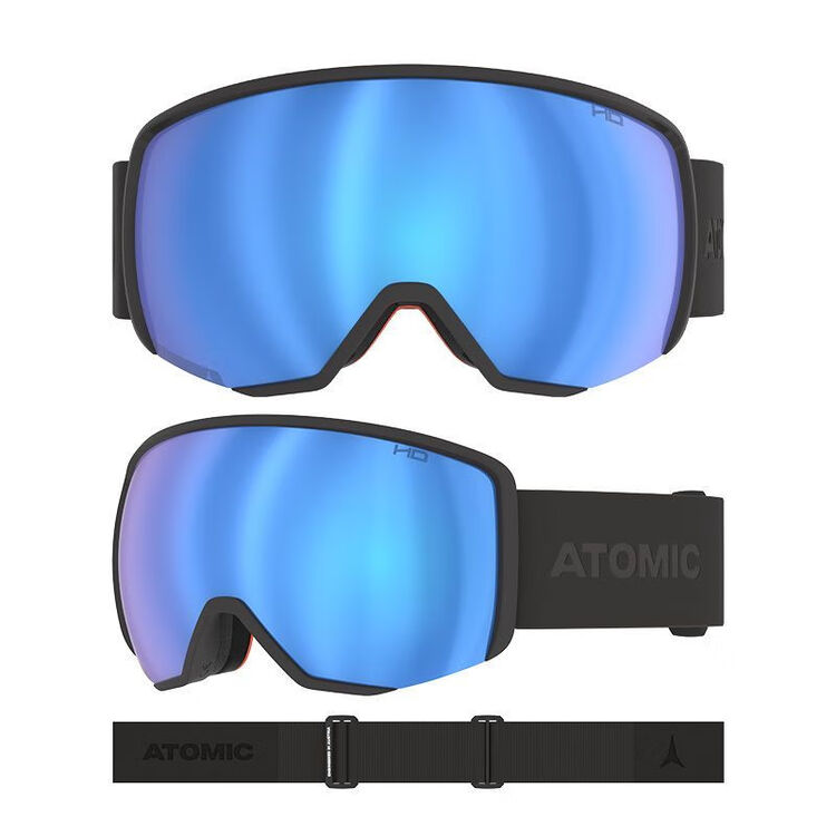 

Atomic Горнолыжные очки new product для мужчин и женщин, профессиональные защитные очки для снежных курортов, spherical lens REVENT series, черный (синие) - spherical lens REVENT l hd a