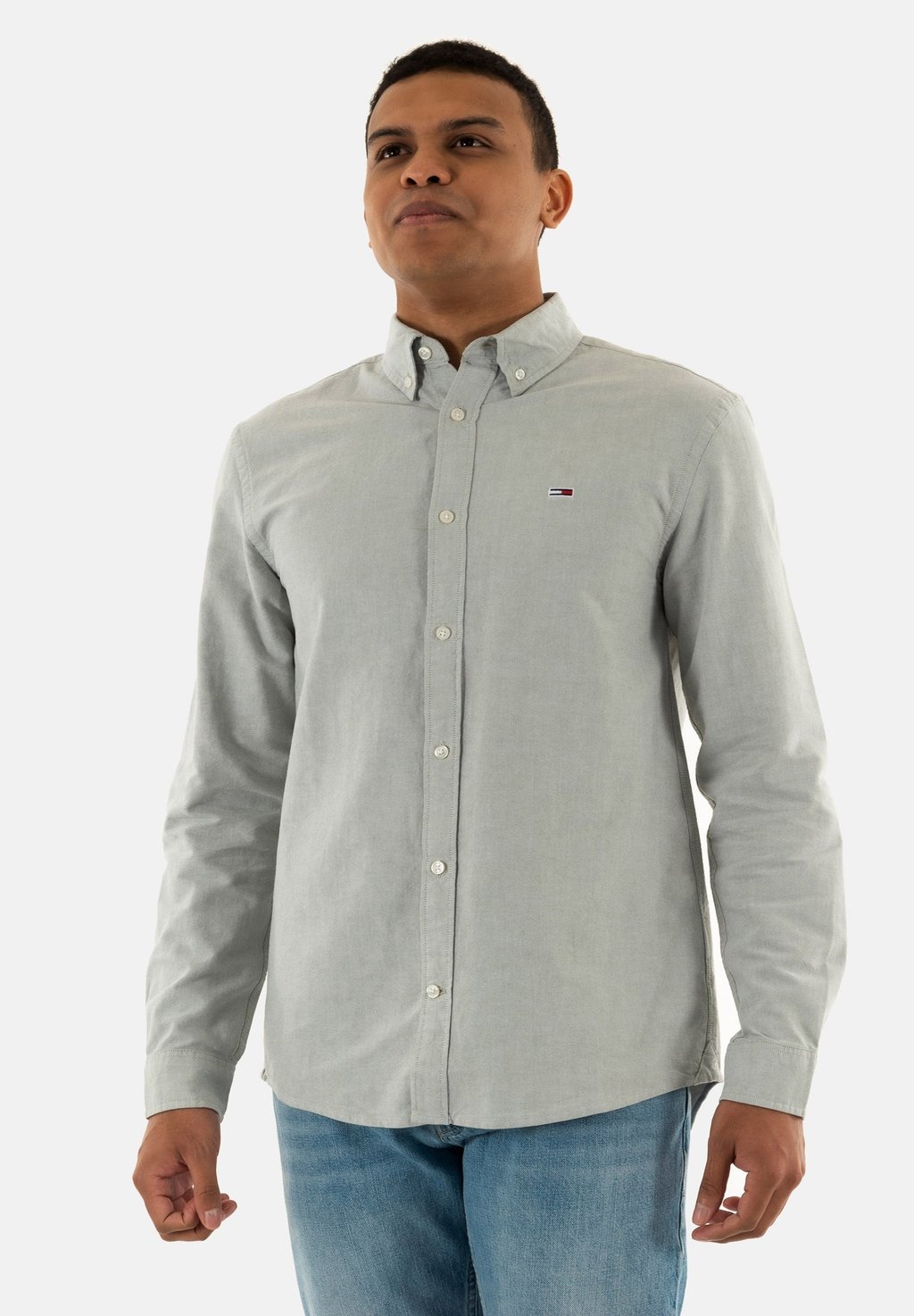 

Рубашка Tommy Jeans, светло-серый