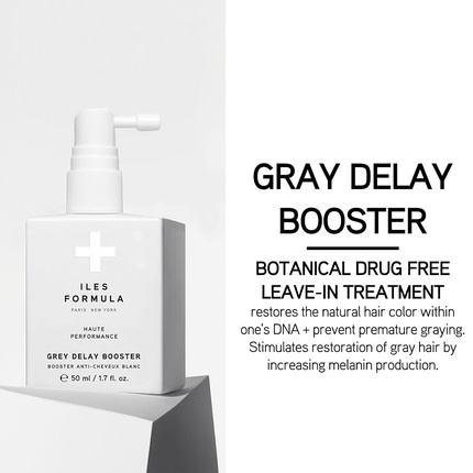 Haute Performance Grey Delay Booster Несмываемый крем против седины на растительной основе Iles Formula — фото 2