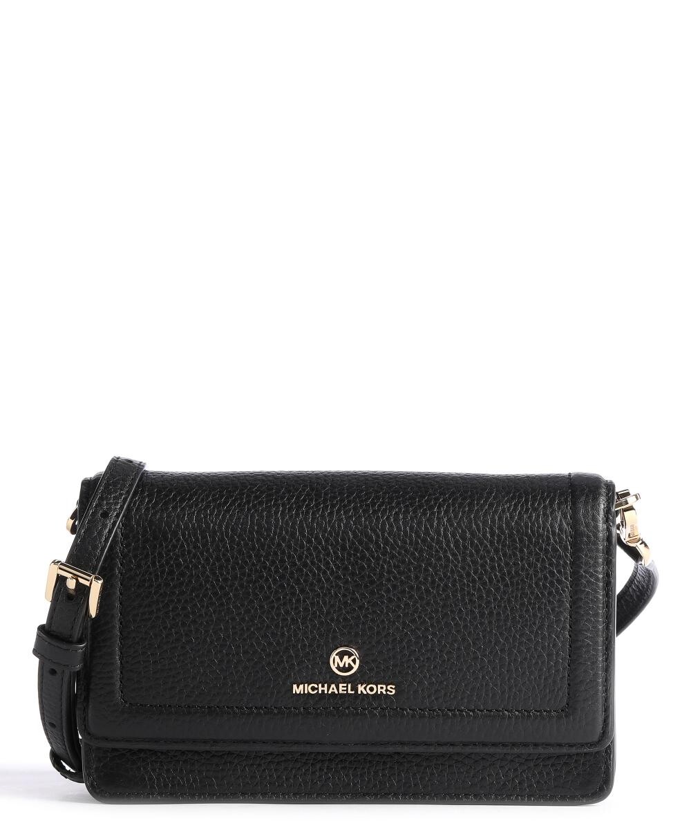 

Сумка через плечо с подвеской Jet set из зерненой яловой кожи Michael Kors, черный