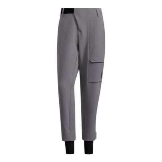 

Спортивные штаны Men's adidas Solid Color Logo Printing Elastic Waistband Sports Pants/Trousers/Joggers Gray, серый