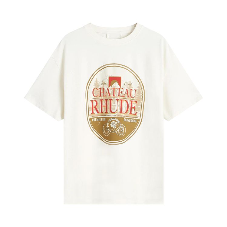 

Футболка Rhude Premier Cru Tee Vintage White, белый