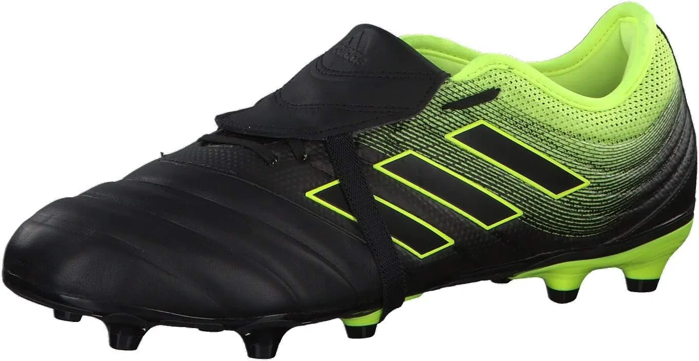 Мужские кроссовки Adidas Copa Gloro 19.2 Firm Ground, Black Core Black Core Black Solar Yellow Core Black Core Black Solar Yellow