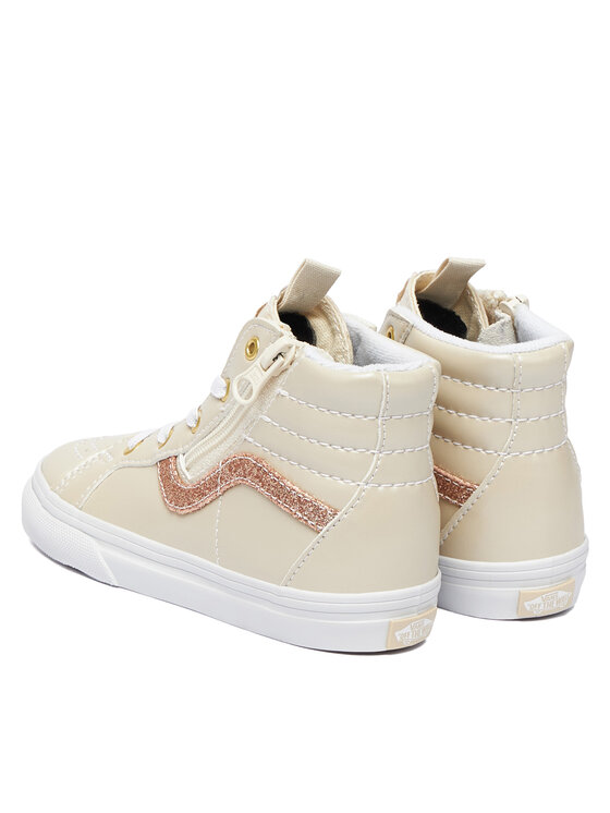 Кроссовки SK8-Hi Reissue Side Zip VN0007Q3DJR1 Vans, экрю — фото 3