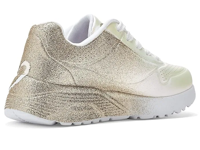 Кроссовки с принтом Skechers Uno Lite Heartdust SKECHERS KIDS, White/Gold — фото 4