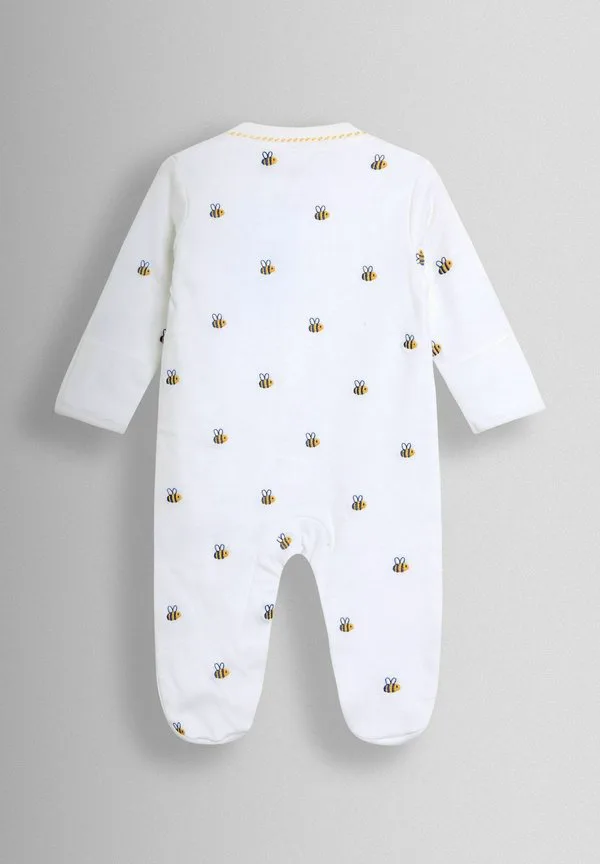 Спальный комбинезон стандартного кроя с вышивкой Jojo Maman Bébé, White Bee — фото 2