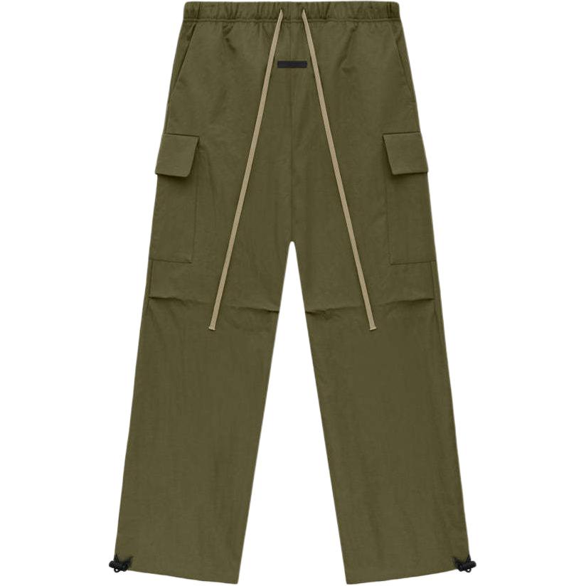 Текстурированные нейлоновые полевые брюки Fear Of God Essentials, Зеленый Эвергрин/Военный — фото 2