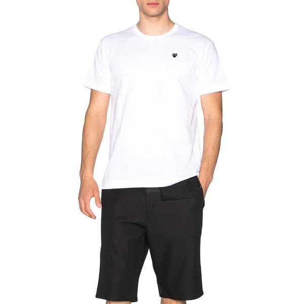 Футболка little heart t-shirt 'white' Comme Des Garcons Play, белый — фото 3