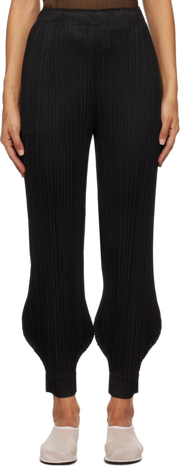 

Monthly Colors Октябрьские брюки PLEATS PLEASE ISSEY MIYAKE, черный