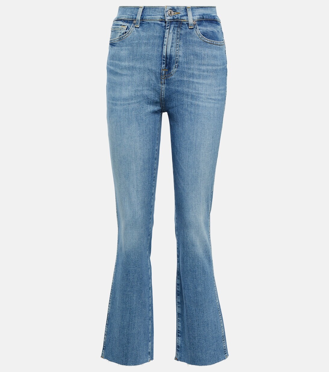 

Джинсы Slim Kick с высокой посадкой 7 FOR ALL MANKIND, синий