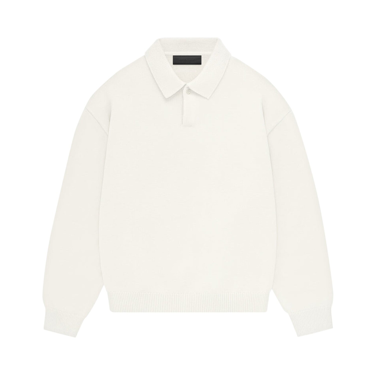 

Вязаная футболка-поло Fear of God Essentials Cloud Dancer