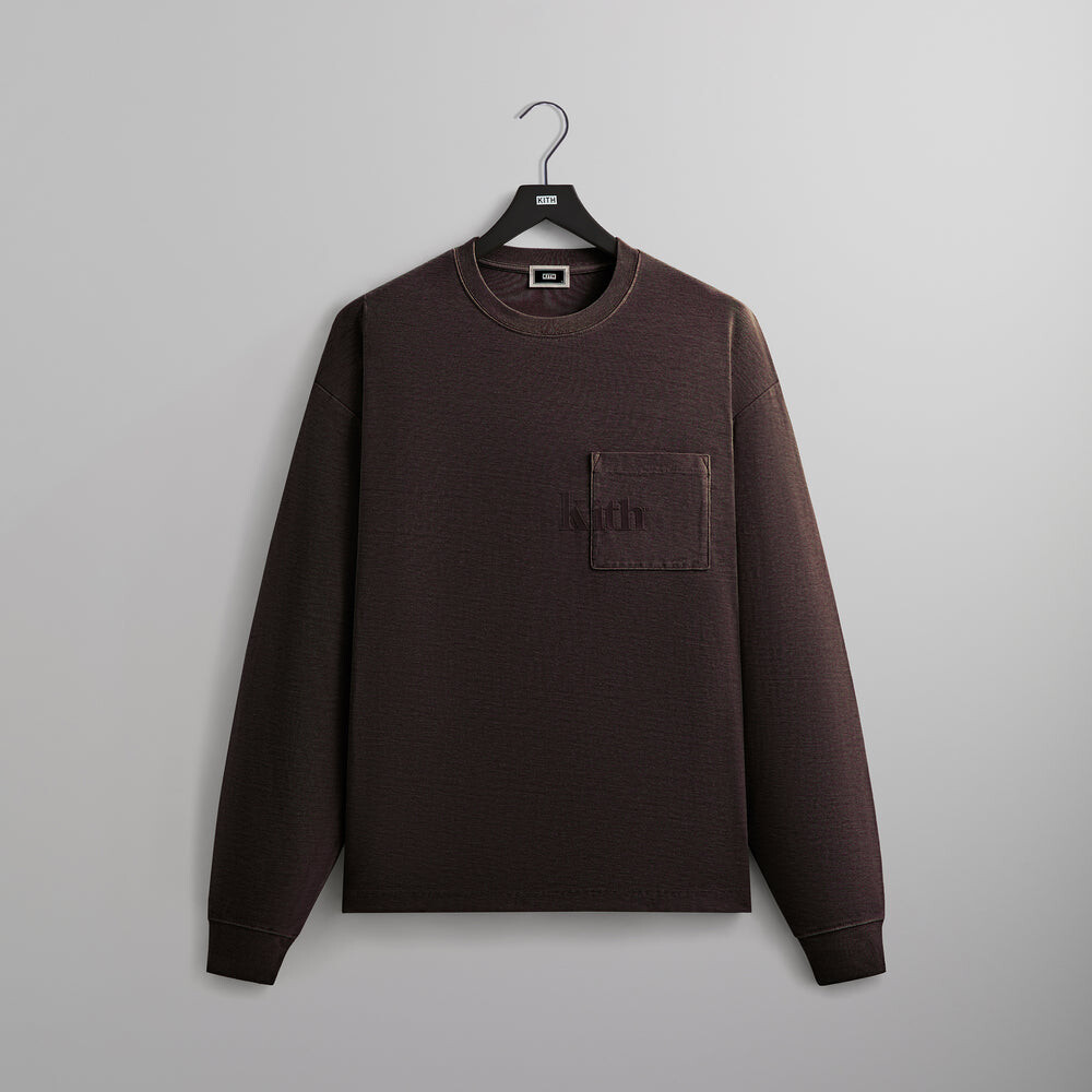 

Футболка Kith Long Sleeve Quinn Tee, цвет Incognito