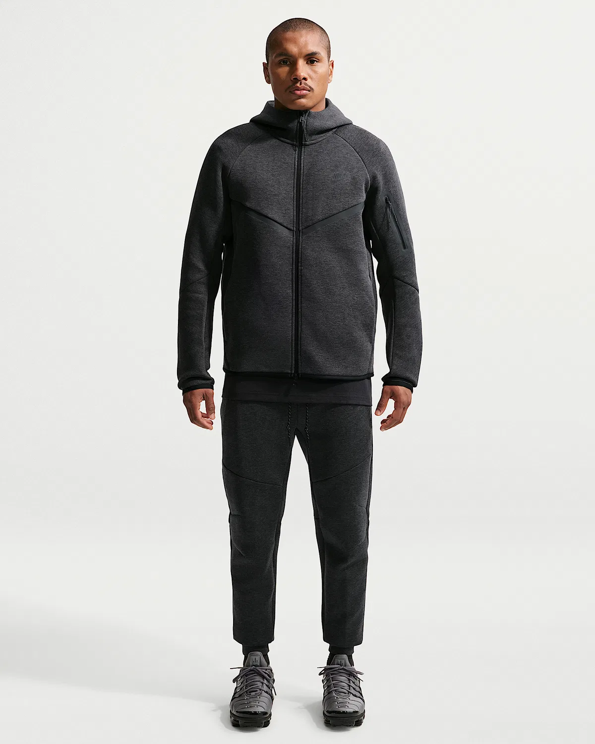 Мужские флисовые джоггеры Nike Tech, Black Heather/Black