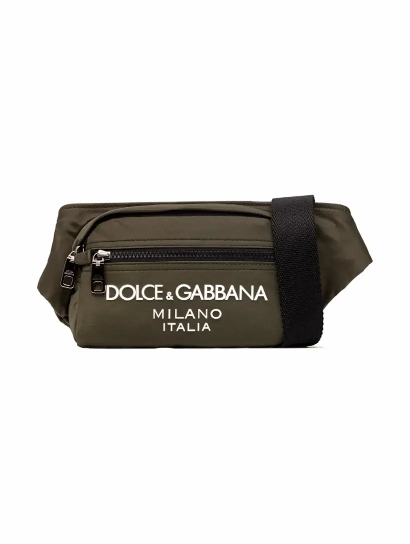 

Сумка-пояс с логотипом Dolce&Gabbana, зелёный