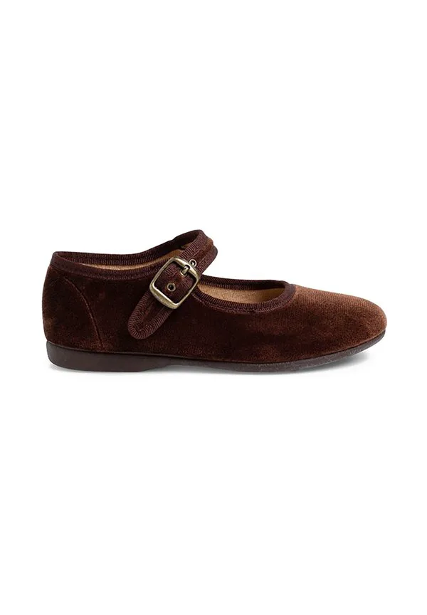 Детские туфли terciopelo hebilla Pisamonas, Marrón
