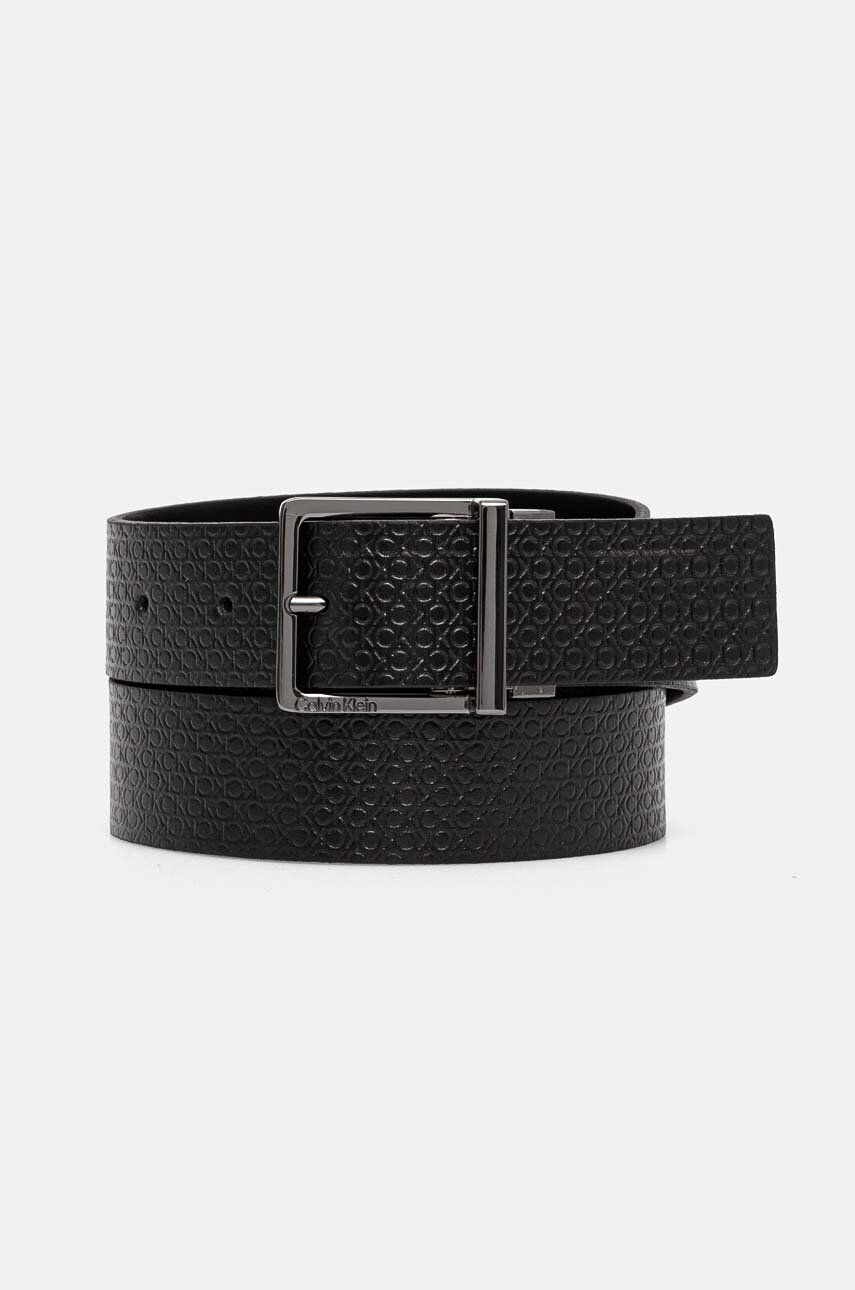 

Двусторонний кожаный ремень Calvin Klein, черный