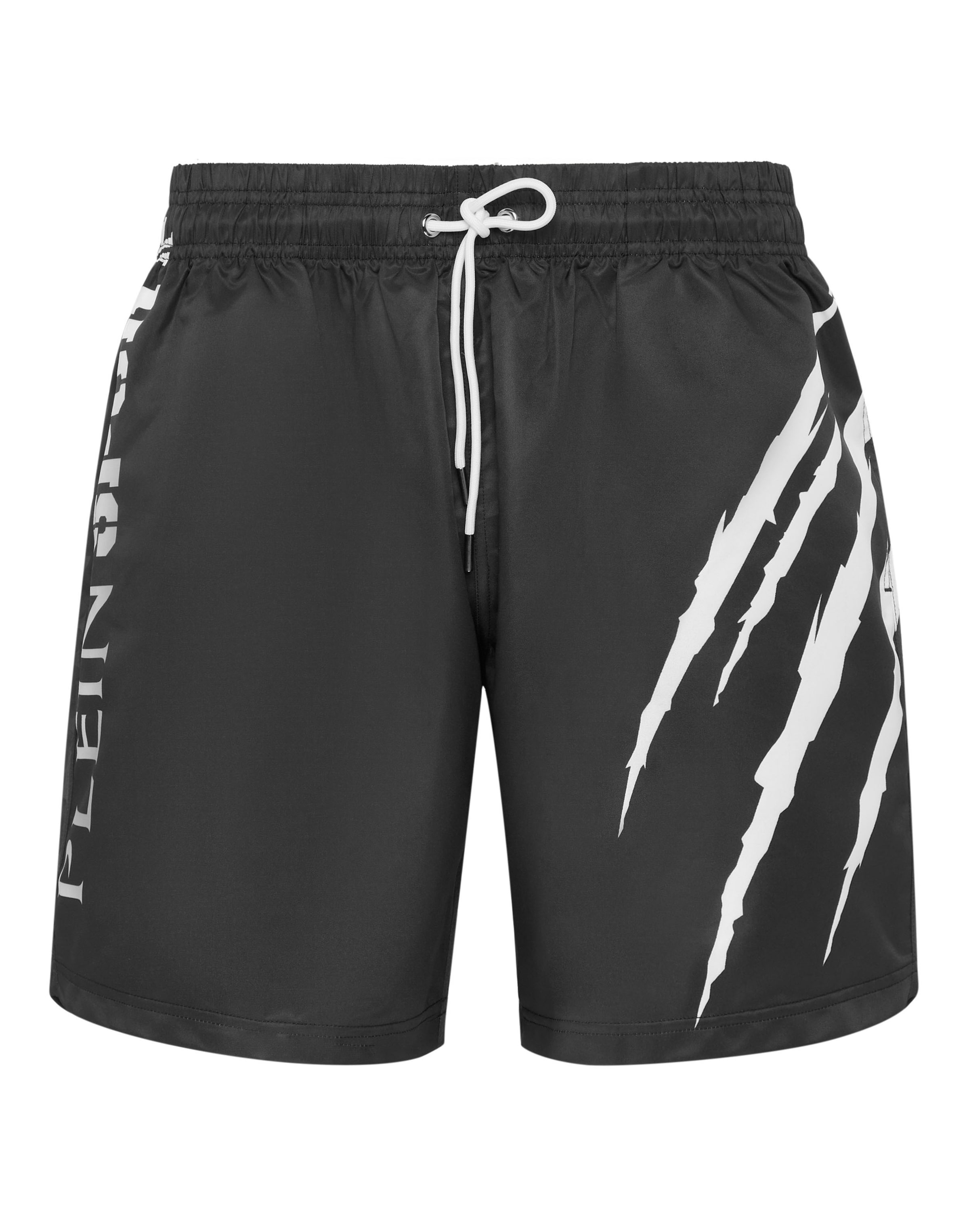 

Plein Sport Шорты для серфинга свободного кроя 'Scratch' в черном цвете