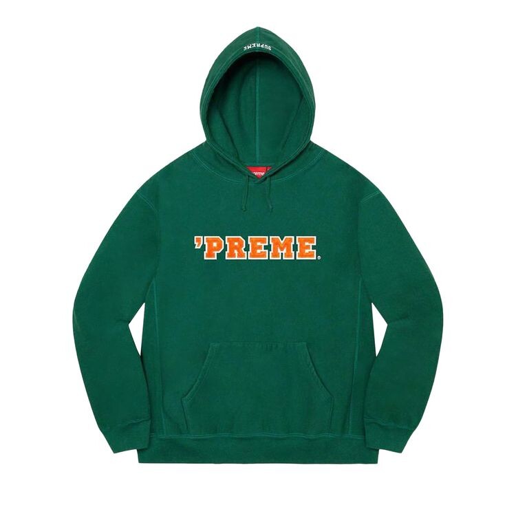 

Толстовка Supreme Preme Hooded Sweatshirt Dark Green, зеленый