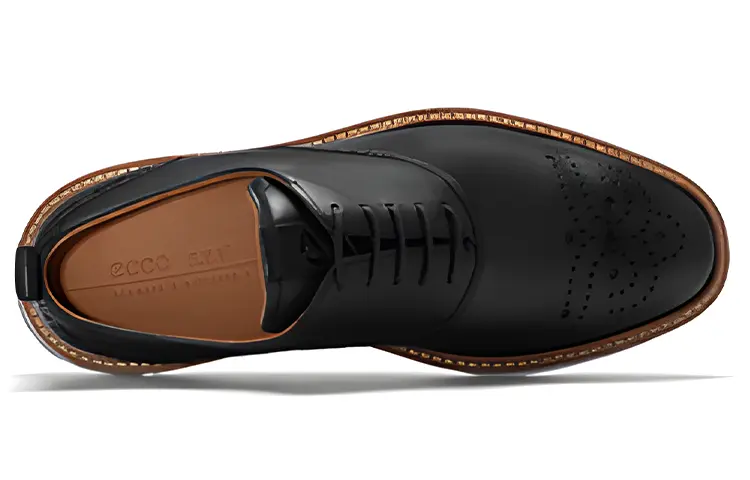 Мужские туфли Ecco Men's Casual Shoes Men Low-Top Black — фото 4
