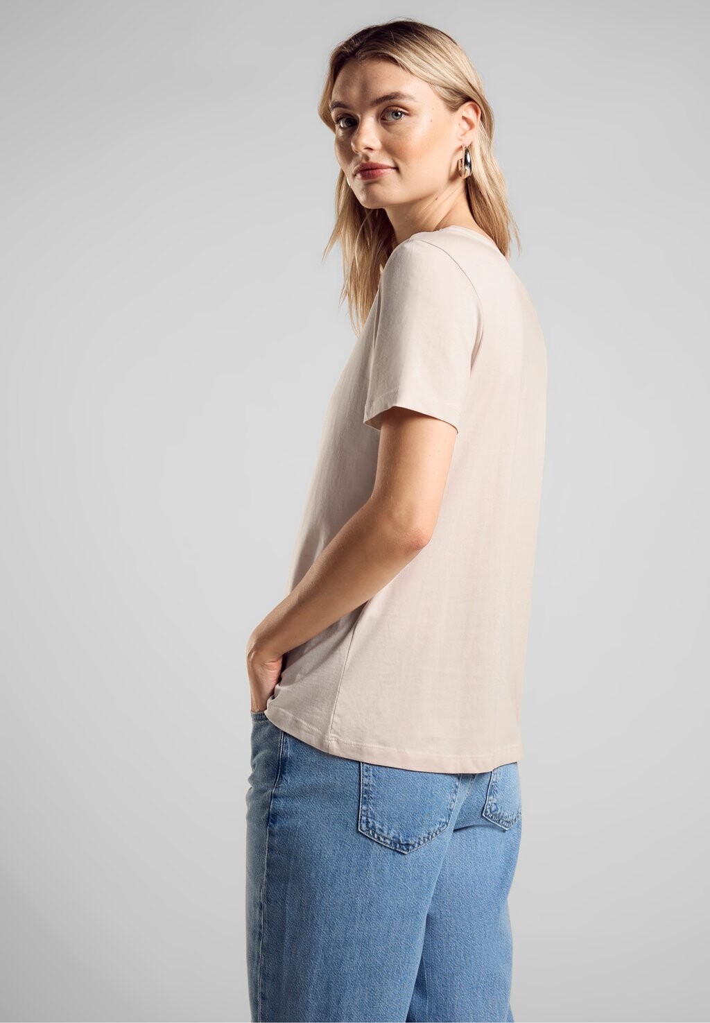 

Футболка с принтом Street One, цвет Mottled Beige