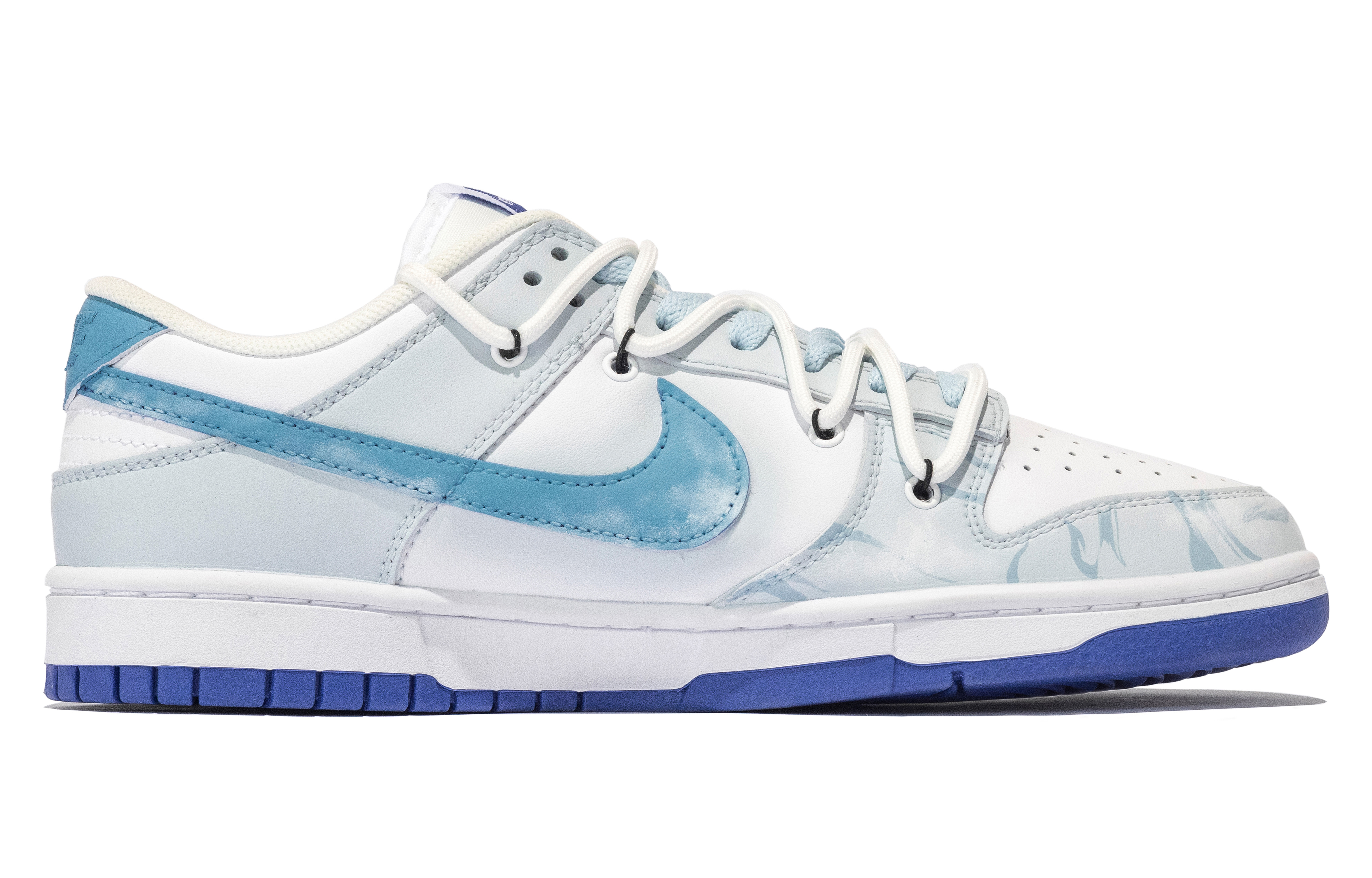 

Кроссовки Nike Dunk Skateboarding Shoes Men Low-top Blue/white, цвет Yunchuan Jihe