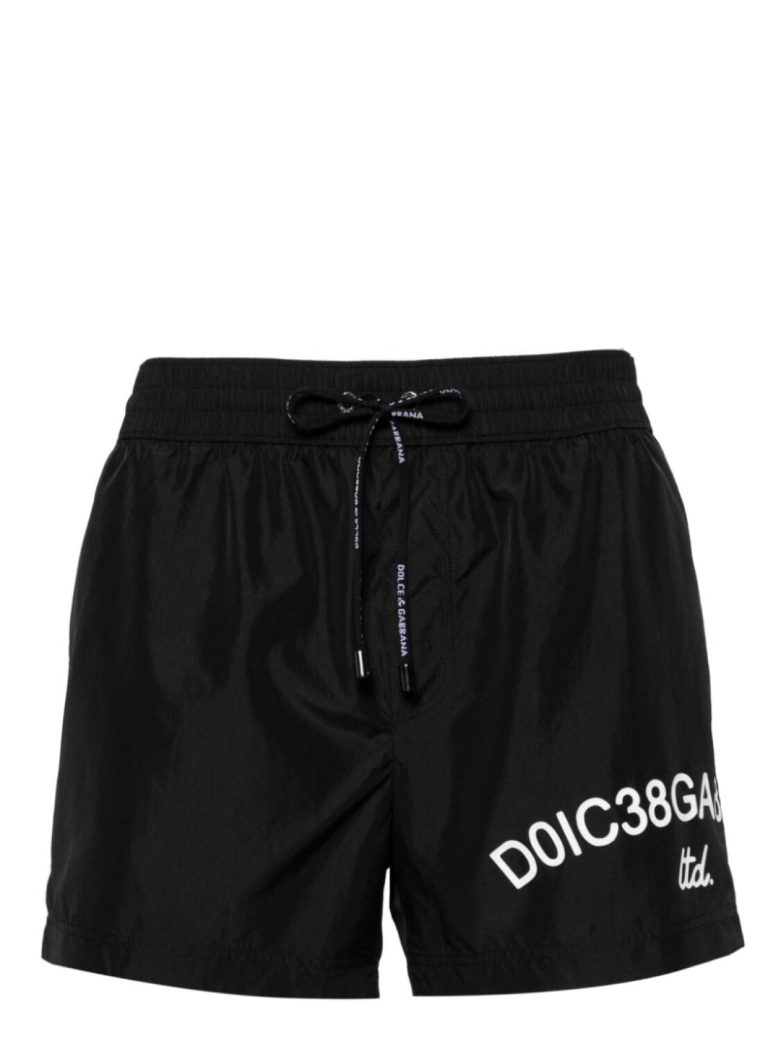 

Dolce & Gabbana плавки-шорты с кулиской и логотипом, черный