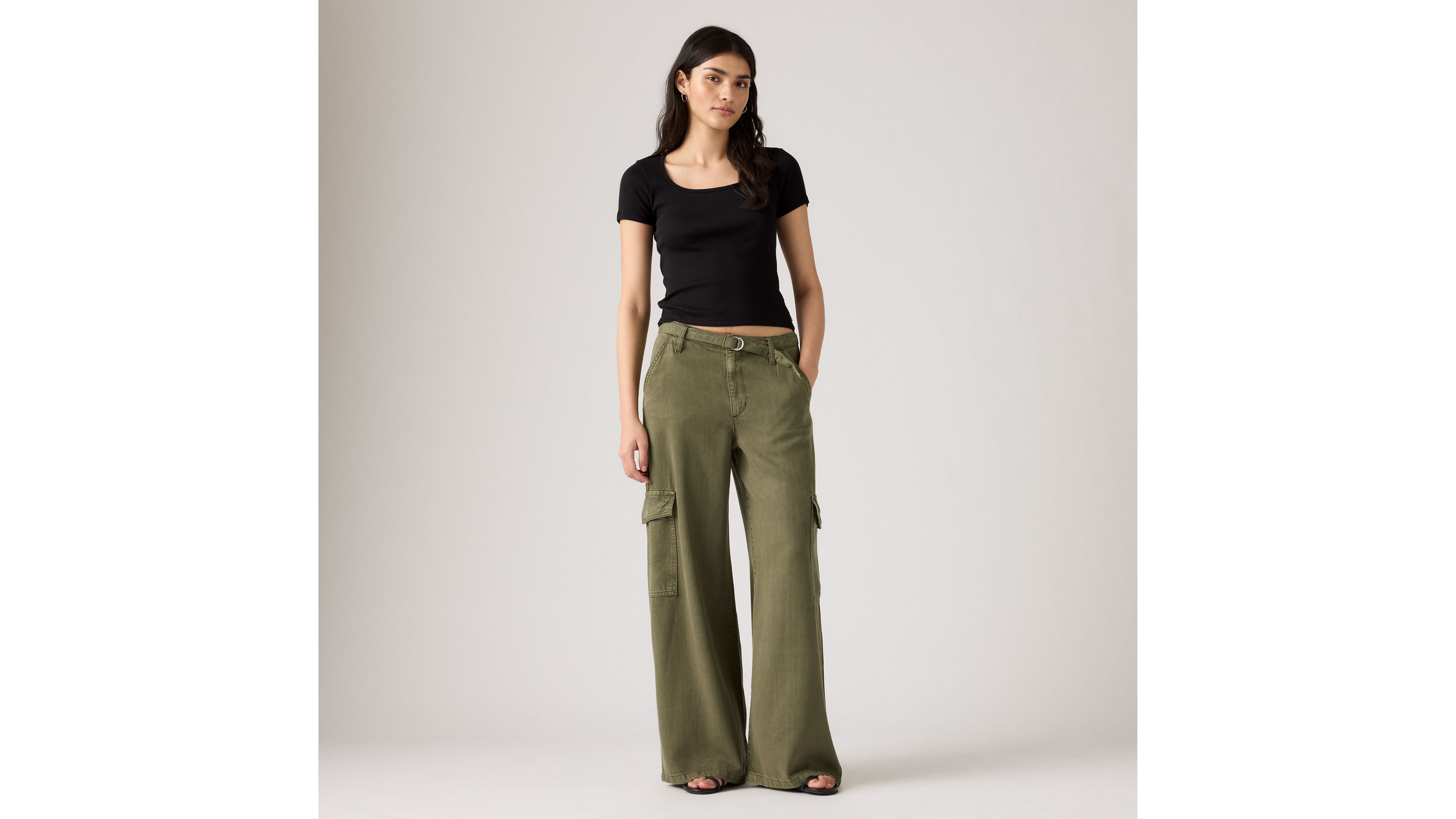 

Женские брюки Baggy Dad Cargo Tencel Levi's, Ivy Green - Green