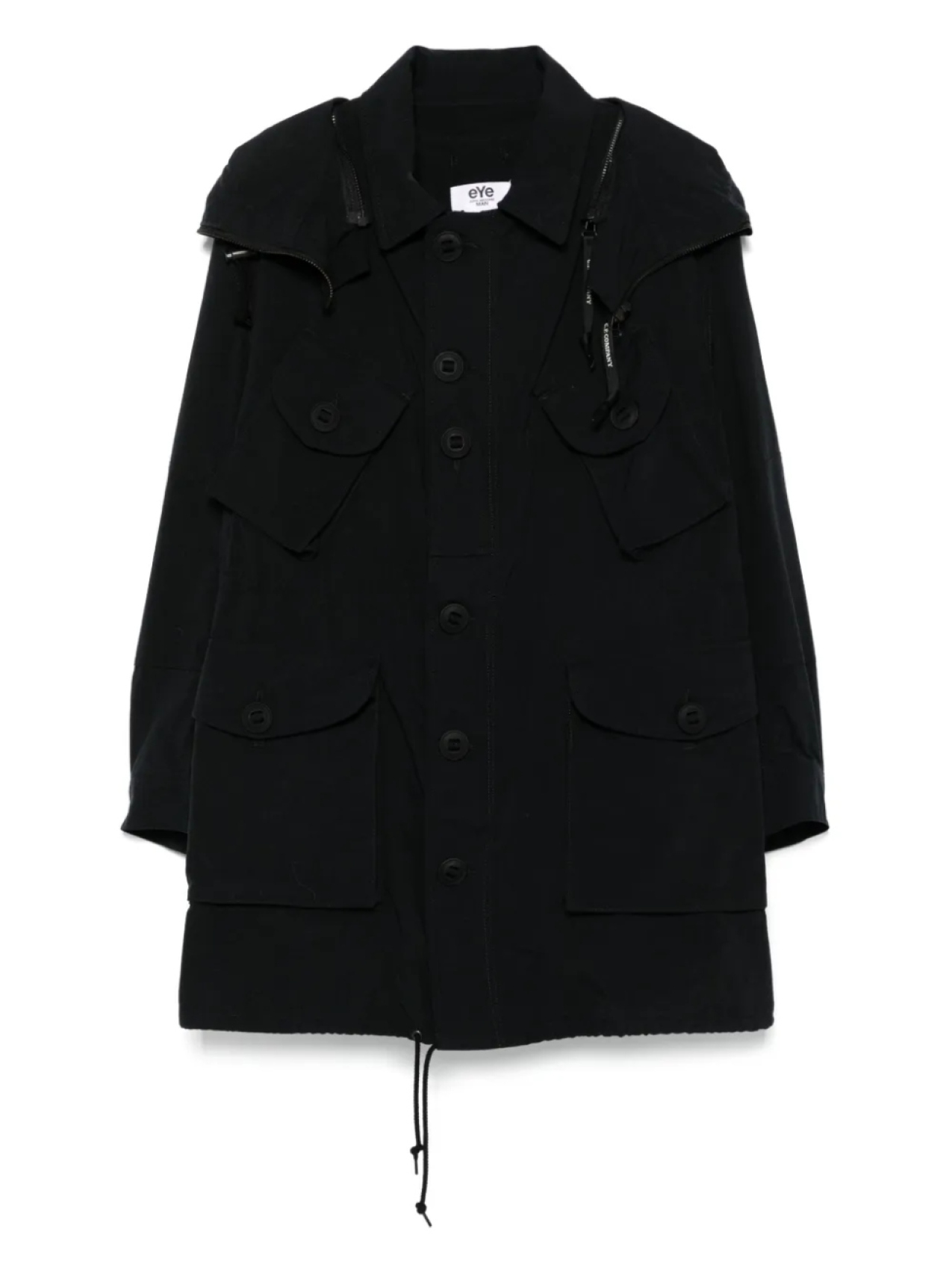 

X CP Парка с отделкой очками Junya Watanabe MAN, черный