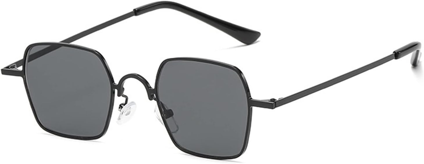 

Солнцезащитные очки XINXIN в металлической квадратной оправе маленького размера для мужчин и женщин, популярные среди интернет-знаменитостей для отдыха на природе (Цвет: E, Размер: Средний), E