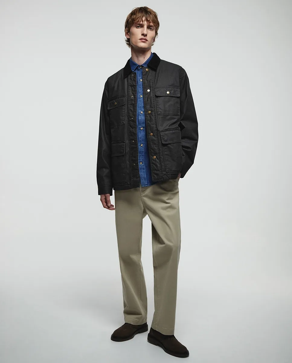 

Пальто с покрытием Sfera, коричневый