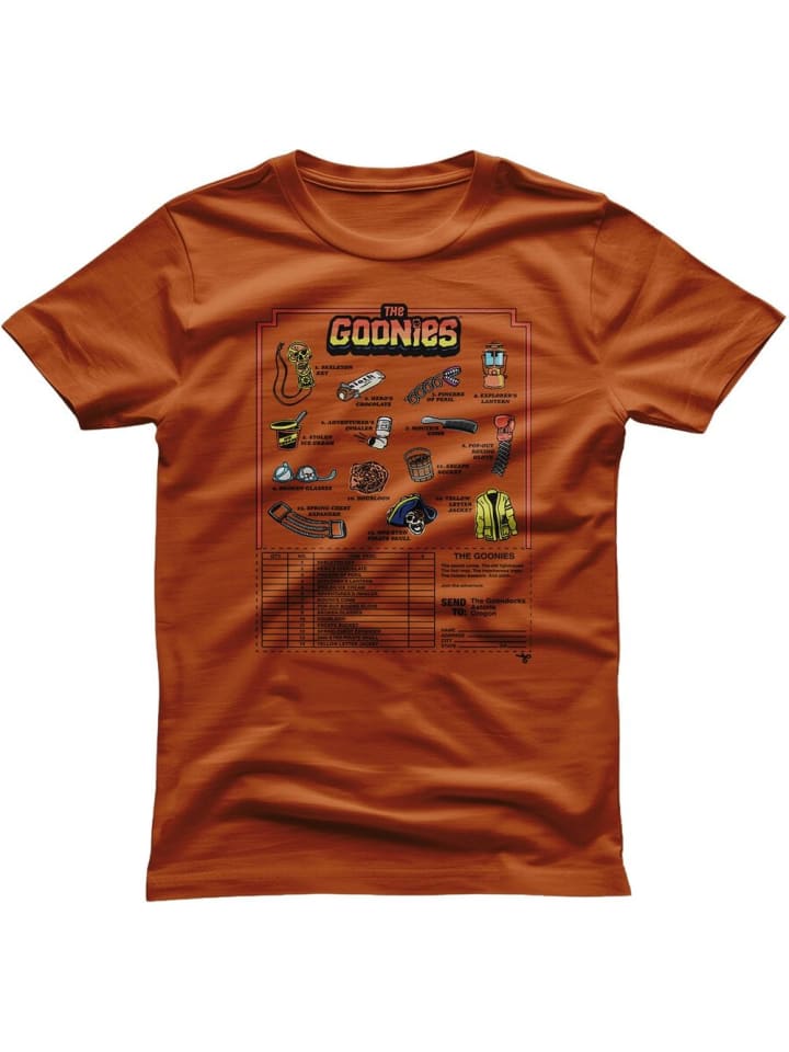 

Футболка "The Goonies Accessories Mail Order T-Shirt" оранжевого цвета, Оранжевый, Футболка "The Goonies Accessories Mail Order T-Shirt" оранжевого цвета