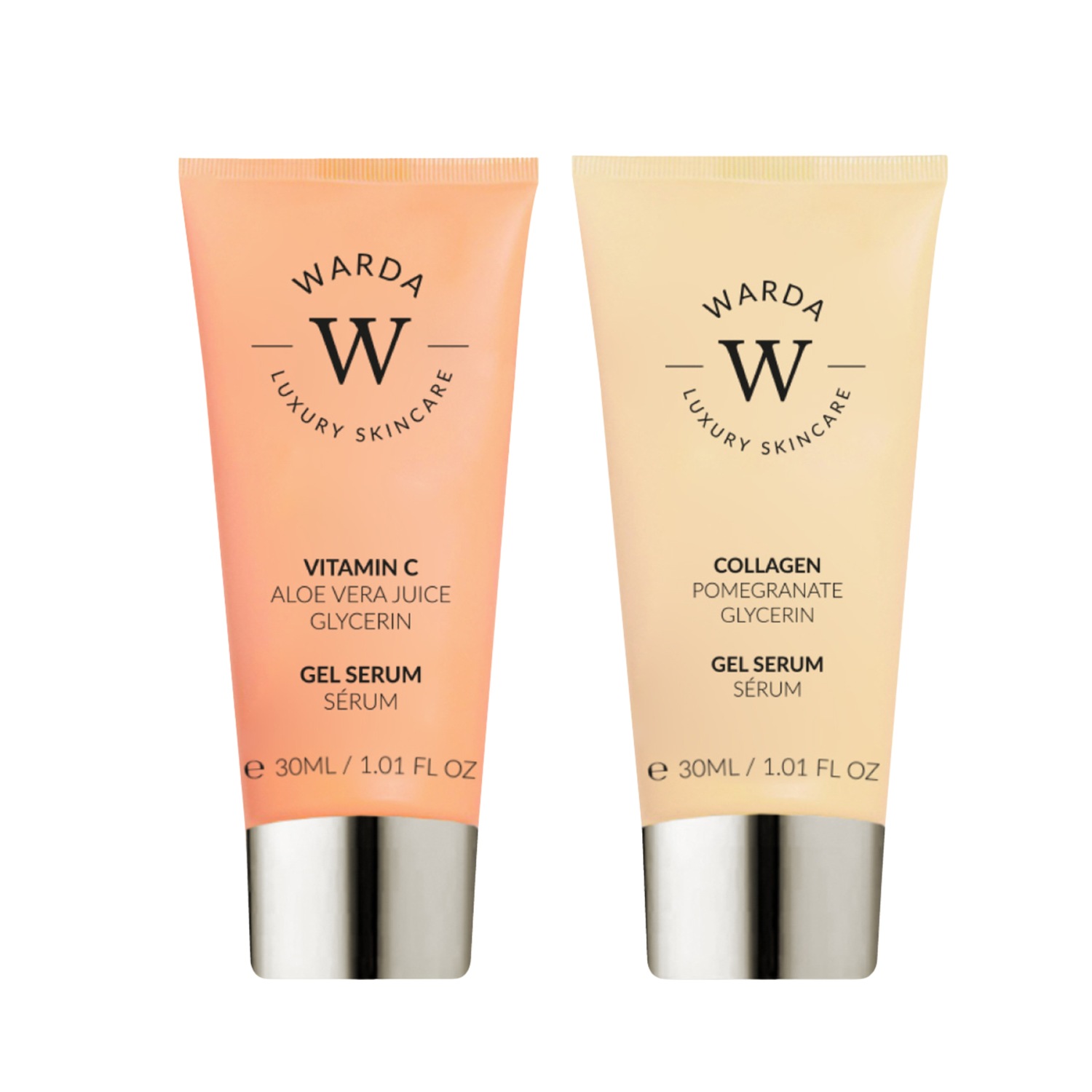 

Сыворотка для лица glow & lift duo vitamin c gelserum + kollagen gelserum Warda, количество 1 шт.