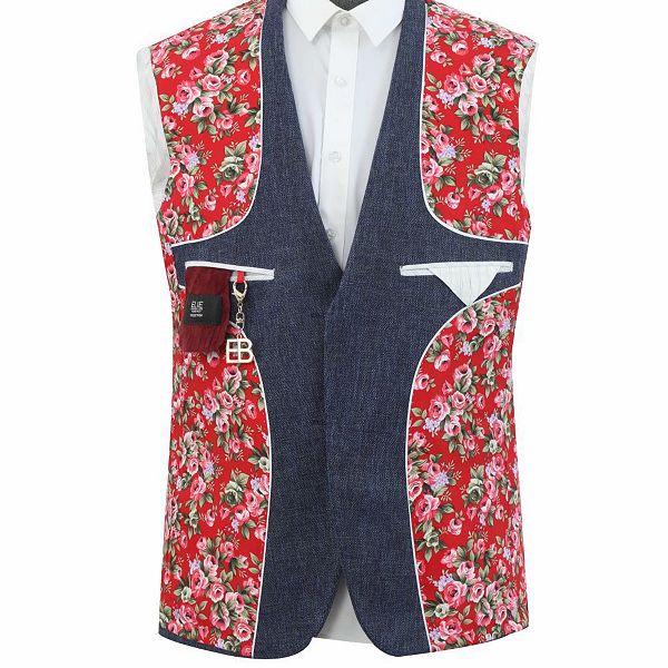 Классическая меланжевая куртка для мальчиков slim fit Elie Balleh, Orange — фото 3