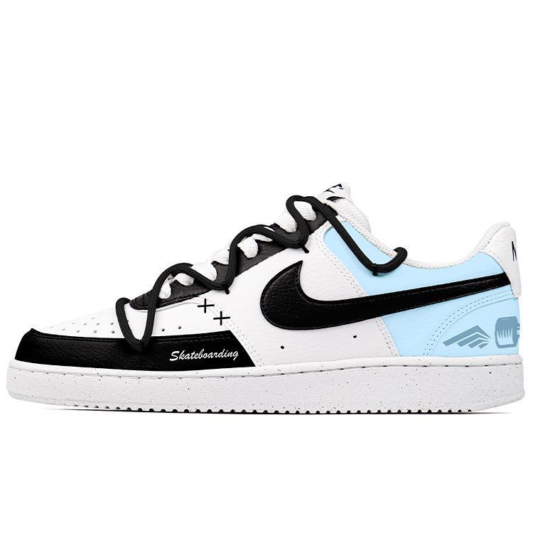 

Кроссовки Nike Court Vision 1 Skateboarding Shoes Men Low-top Blue/white/black, цвет Carolina Blue