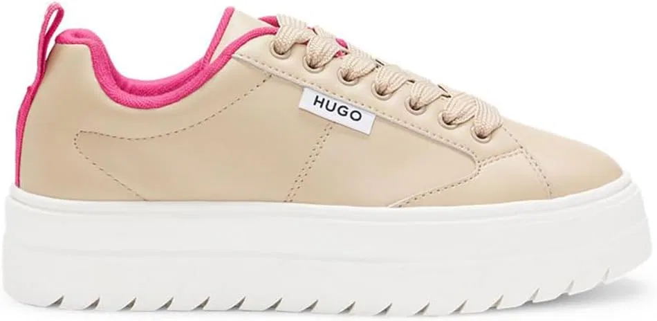 Женские кроссовки Hugo Lyssa Tenn Flt, Open Beige. — фото 4