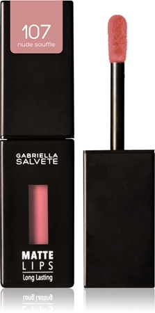 

Долговечная жидкая губная помада с матовой отделкой Gabriella Salvete Matte Lips, 107 Nude Souffle 4,5 ml